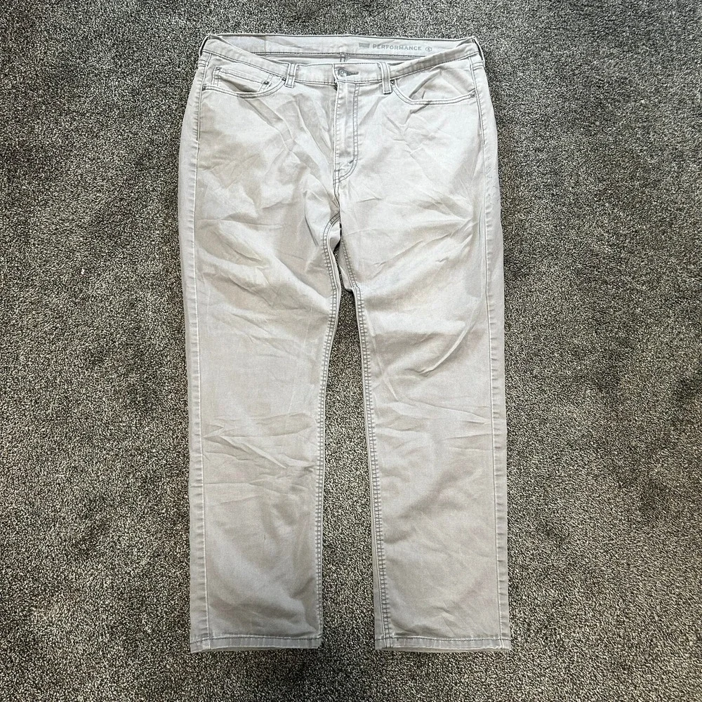 Levi's 541 Athletic Taper Pants Mens 36x32 Gray Excellent Performance Stretch